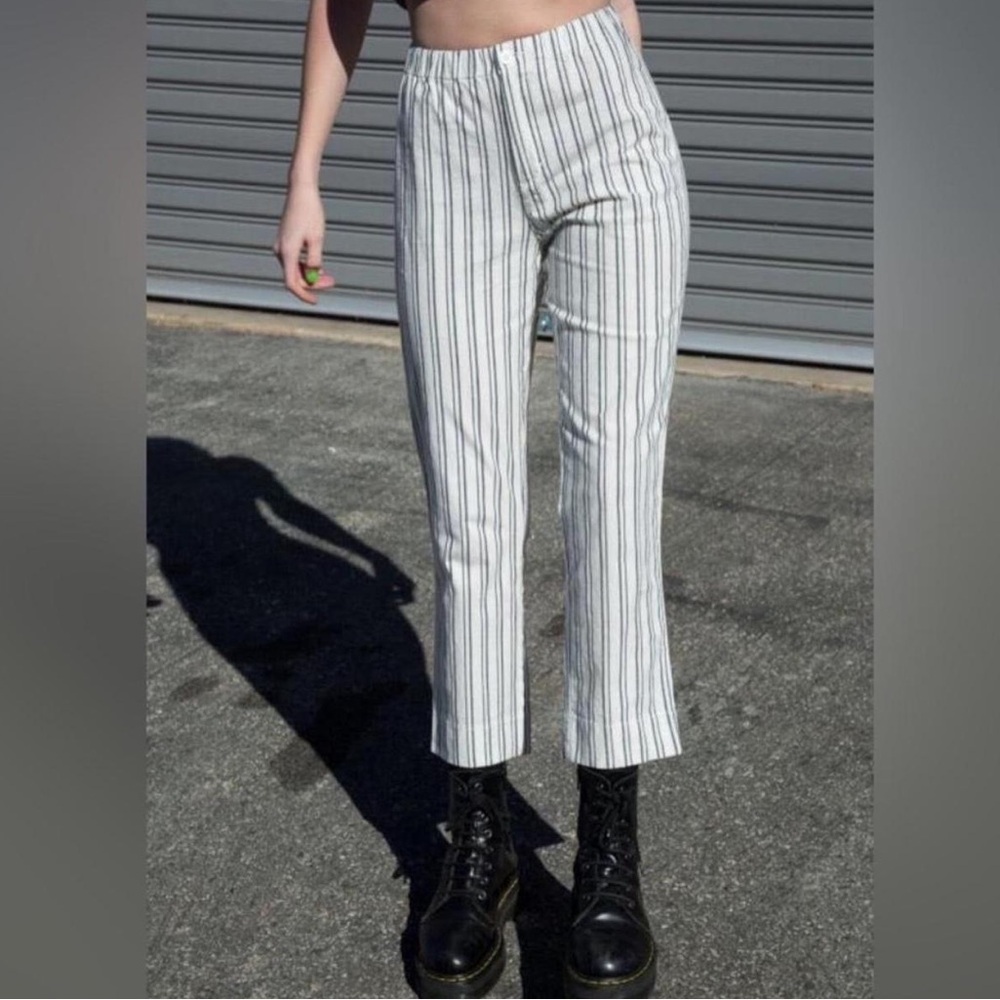Brandy Melville John Galt Capri/Cropped Tilden Cotton Striped Pants